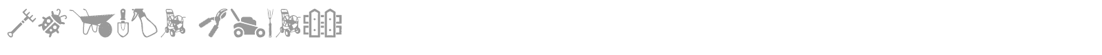 Garden Icons font preview
